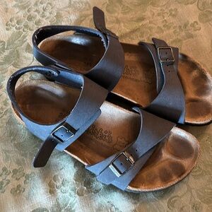 Birki's by Birkenstock Blue Slingback Double Strap Sandals Blue Size 7